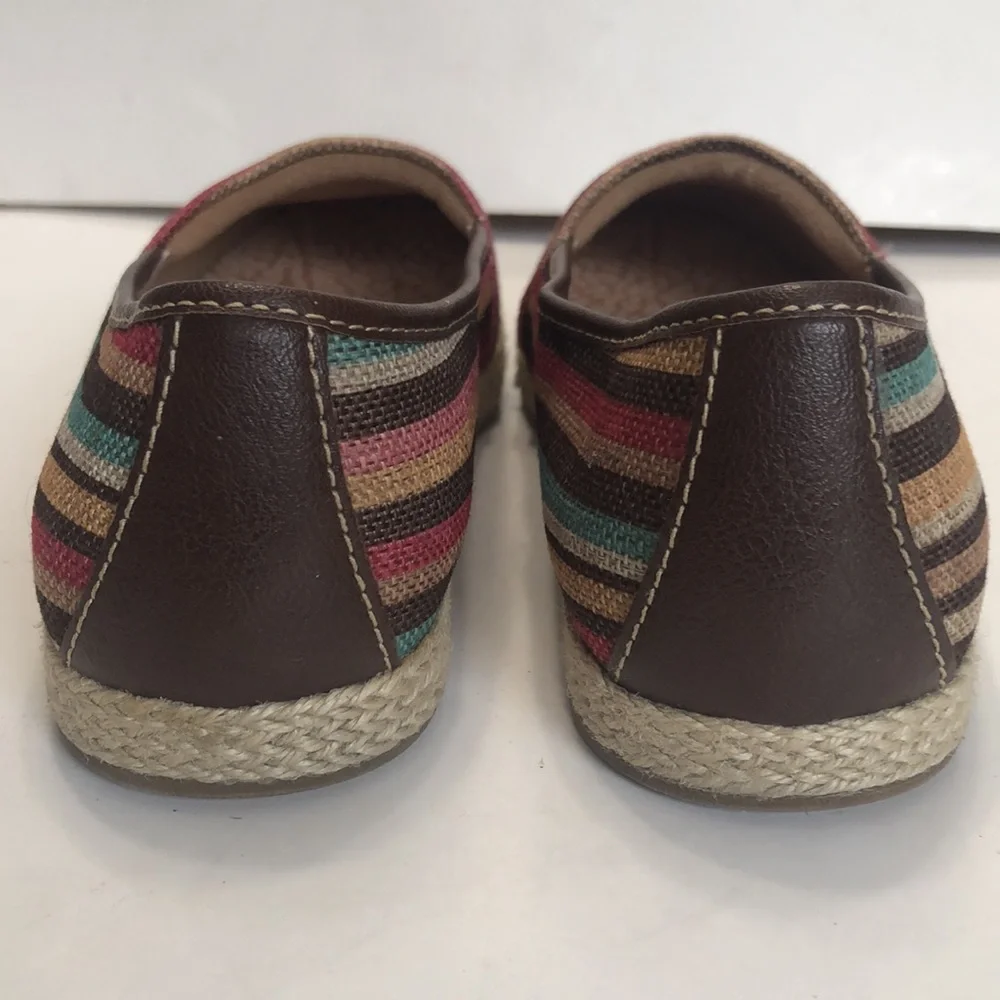 B.O.C Multi-Color Fabric Upper Slip-On Espadrilles size 8